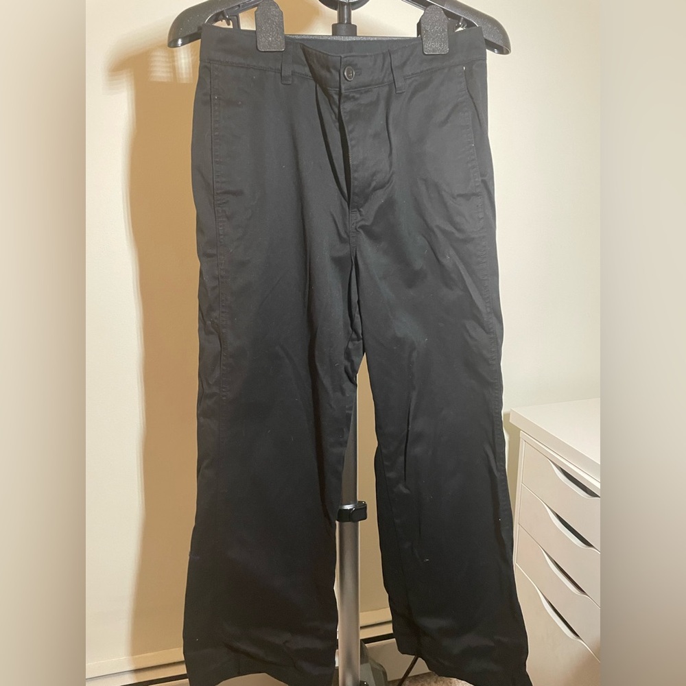 UNIQLO - Cotton Baggy Black Pants - Size 6 (Tailored for petite size)